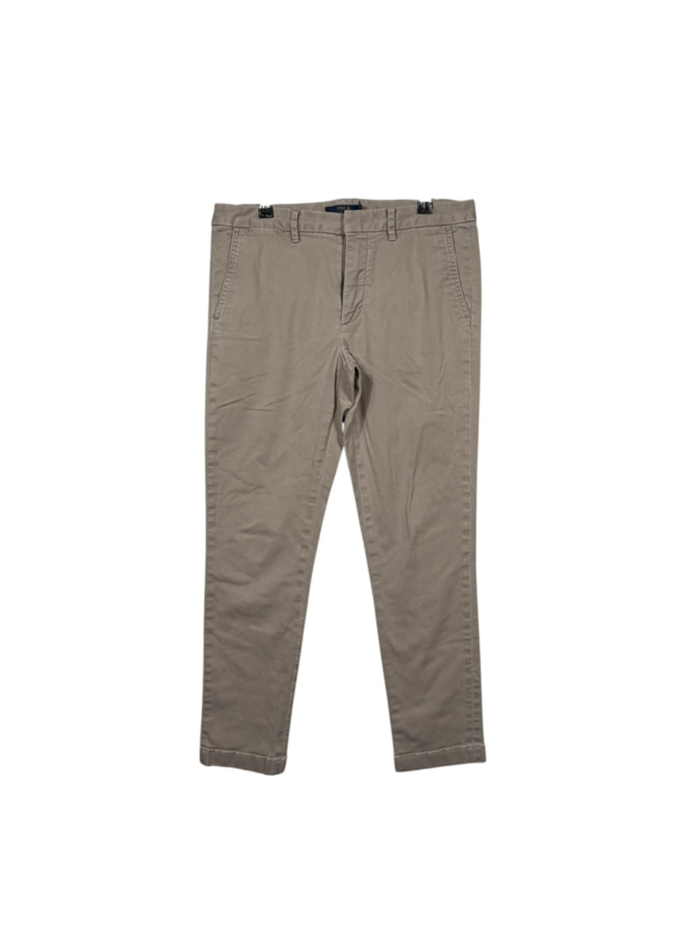 Polo Ralph Lauren Chino Pants Khaki Cotton Twill Slim Fit Straight Leg Womens 6